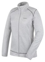 Husky Alan L XL, light grey Dámský fleecový svetr na zip