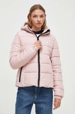 Bunda Superdry dámská, růžová barva, zimní