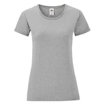 Iconic Grey Women's T-shirt in combed cotton Fruit of the Loom