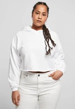 Women's Oversized Cropped Hoody White