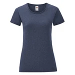 Navy blue Iconic women's t-shirt in combed cotton Fruit of the Loom