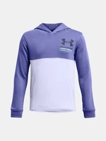 Purple Under Armour UA Boys Rival Terry Hoodie