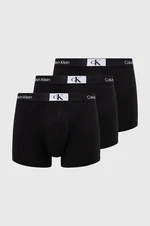 Boxerky Calvin Klein Underwear 3-pack pánské, černá barva, 000NB3529A