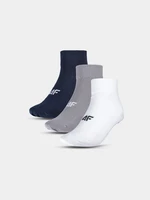 Men's Casual Socks Above the Ankle (3pack) 4F - Multicolored