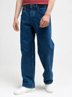 Big Star Man's Loose Trousers Denim 190058 Dark Denim-500