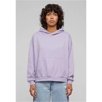 Women's Light Terry Oversized Hoodie - Purple