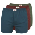 Bushman boxerky Nicolas 3Pack blue/khaki/dark red M