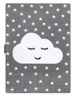 Dětský kusový koberec Petit Cloud stars grey-120x170