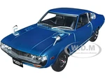 1973 Toyota Celica Liftback 2000GT (RA25) RHD (Right Hand Drive) Turquoise Blue Metallic 1/18 Model Car by Autoart