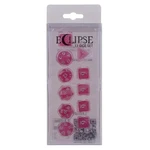 UltraPro Sada kociek UltraPro Eclipse Acrylic RPG s krabičkou - 11 ks - Hot Pink