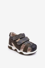 Children's Velcro Sandals Dark Green Falcon