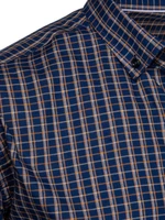 Navy Blue Plaid Men's Dstreet Shirt