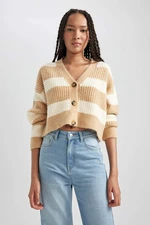 DEFACTO Regular Fit V-Neck Knitwear Cardigan