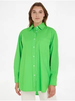 Světle zelená dámská košile Tommy Hilfiger