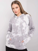 Grey women's hoodie by RUE PARIS