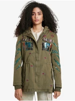 Khaki Desigual Flix Lightweight Jacket - Women