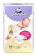 Panda New born vel. 1 2-5 kg dětské pleny 54 ks