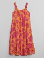 Orange Girly Patterned Dress GAP