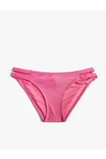 Koton Brazilian Bikini Bottoms Textured Window Detail