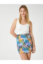 Koton Slim Fit Mini Skirt with Slits in the Side