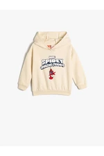 Koton Spiderman Hooded Sweatshirt Licensed Long Sleeve Cotton
