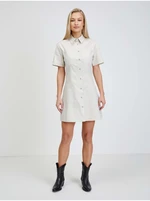 Cream Women's Shirt Dress Calvin Klein Jeans