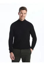 LC Waikiki Men's Half Turtleneck Short Sleeve Knitwear Sweater