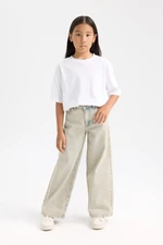 DEFACTO Girl's Wide Leg Wide Leg Pocket Trousers