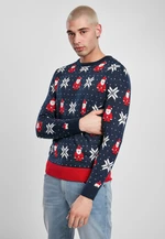 Men's Christmas Sweater Nicolaus And Snowflakes