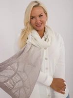 Ecru light grey women's scarf