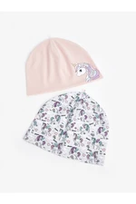 LC Waikiki Printed Girls' Beanie 2-Pack