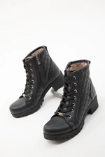 Soho Black Quilted 13786 Boots & Bootie