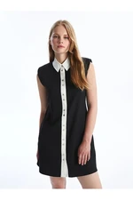 LC Waikiki LCW Vision New Black Women's Plain Shirt Dress