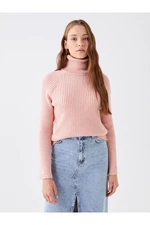 LC Waikiki Turtleneck Plain Long Sleeve Women's Knitwear Sweater