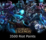 League of Legends 3500 RP Prepaid Card NA