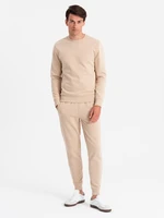 Ombre BASIC men's cotton sweatshirt set unbuttoned sweatshirt + joggers