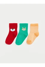 LC Waikiki 3-Pack Printed Baby Boy Socks