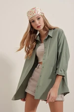 Bigdart 3900 Oversize Long Basic Shirt - Khaki