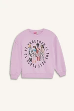 DEFACTO Girl Barbie Relax Fit Crew Neck Sweatshirt