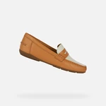 Light brown women's moccasins Geox Annytah Moc - Women's