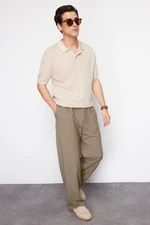 Trendyol Khaki Wide Leg Fabric Baggy Trousers