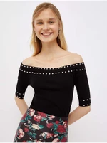 Black Women's Sweater Top with Exposed Shoulders Liu Jo - Women