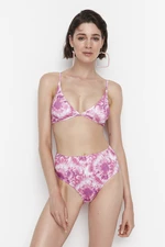 Trendyol Bikini Bottom - Pink - Tie-dye print