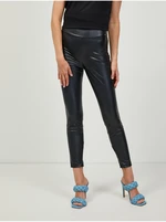 Black Leatherette Leggings Guess New Priscilla - Ladies