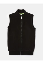 LC Waikiki LCW Kids New Black Stand Collar Polar Fleece Boy's Vest