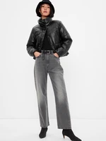 GAP Artificial Leather Jacket crop - Women