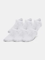 Under Armour UA Yth Essential No Show 6pk-WHT socks - unisex