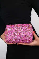 LuviShoes Seoul Fuchsia Pebble Women Evening Bag