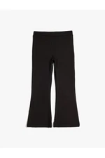 Koton Basic Flared Trousers with Elastic Waist