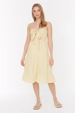 Trendyol Yellow Petit Collar Detailed Dress